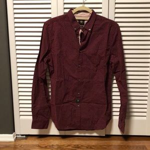 Denim & Flower Slim Fit Button Down Shirt